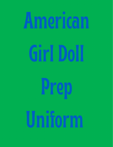 American Girl doll PREP uniform