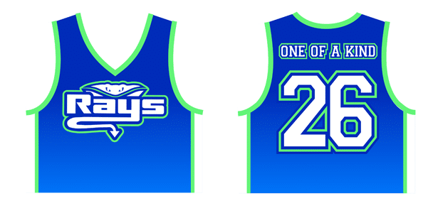 Rays Cropped Basketball Jersey