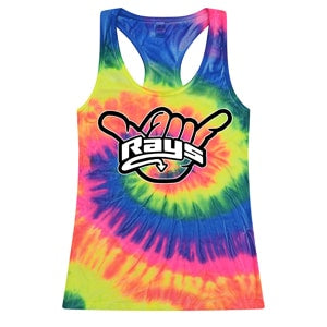 Neon Rainbow Racer Tank (Adult Sizes Only)