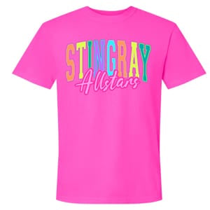 Neon Pink Comfort Colors Stingrays t-shirt