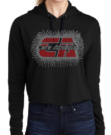 Bling Cropped Hoodie