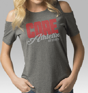 Cold Shoulder Bling Tee (youth)